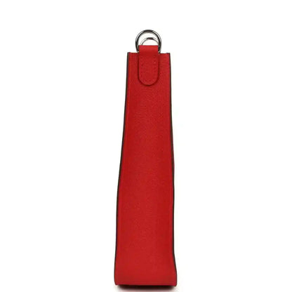 Hermes Evelyne Sellier TPM bag in red leather with top handle loop