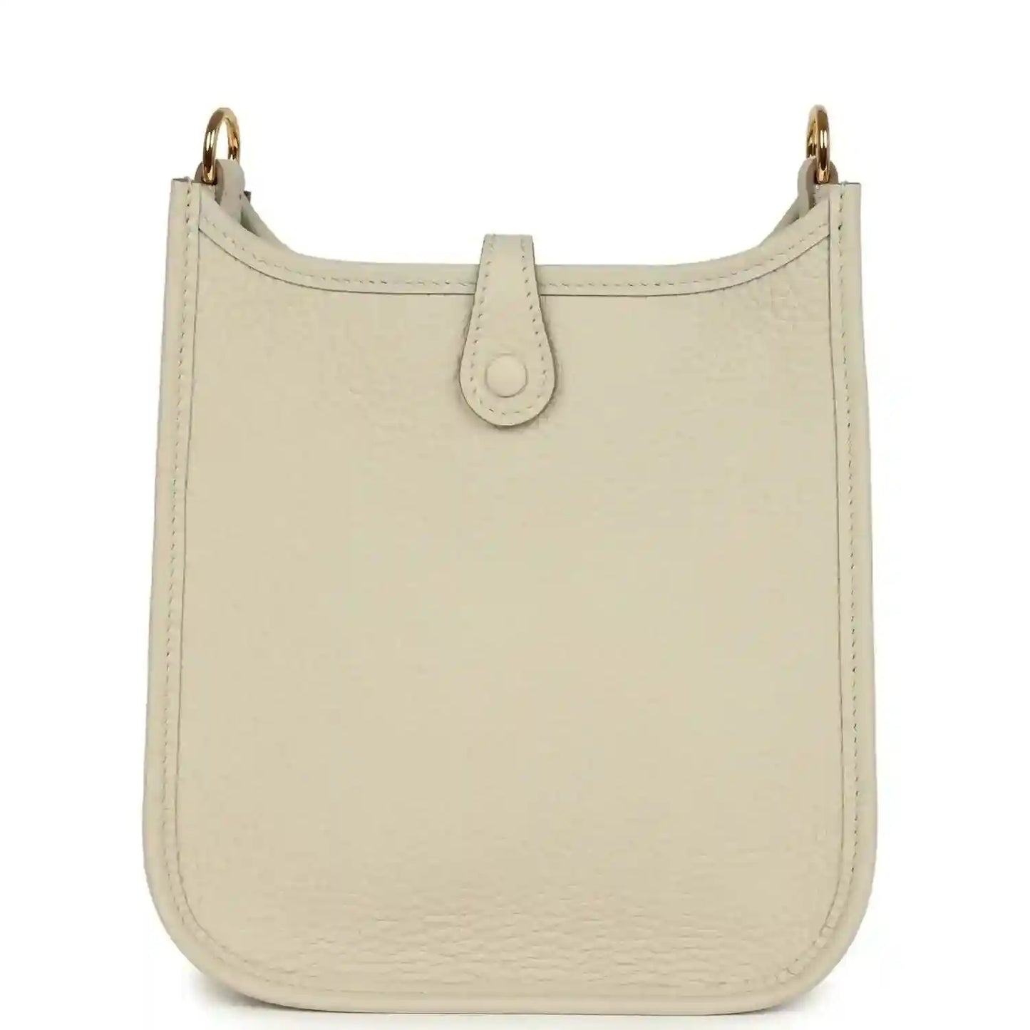 Hermes Evelyne TPM mini bag in light beige with smooth front and gold top handles