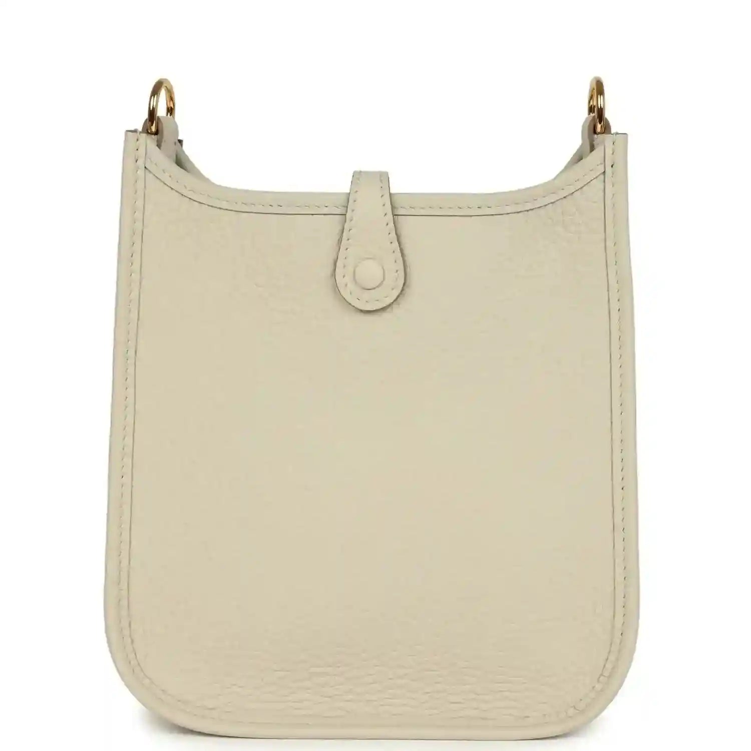Hermes Evelyne TPM mini bag in light beige with smooth front and gold top handles