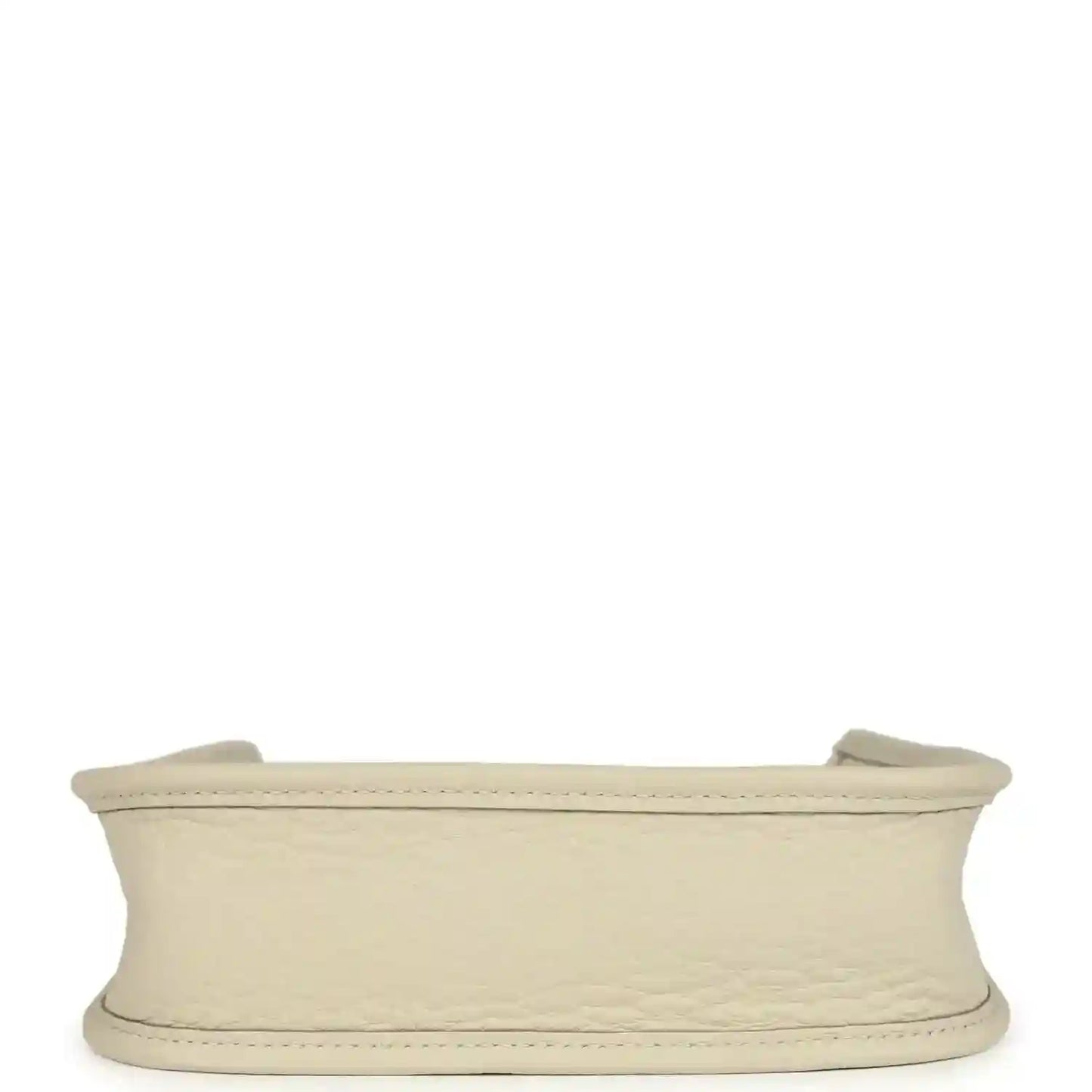 Hermes Evelyne TPM mini bag in light beige, top rim edge view