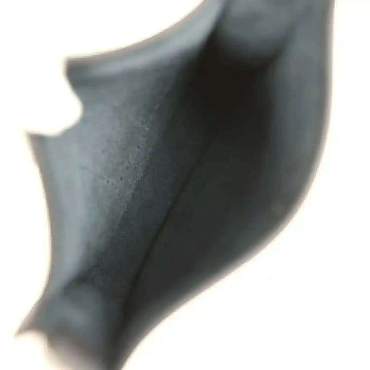 Evelyne TPM bag close-up of dark leather interior with curved seam
