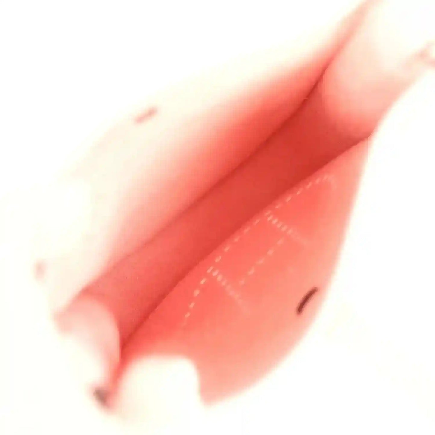 Rose pink leather Evelyne TPM bag interior lining, partially visible