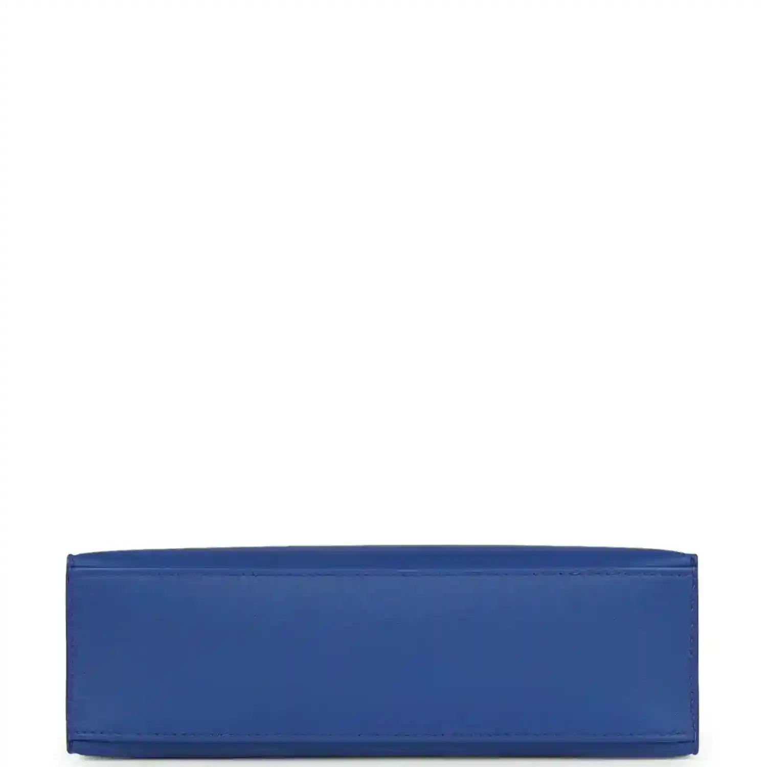 Hermes Kelly Pochette royal blue leather back panel