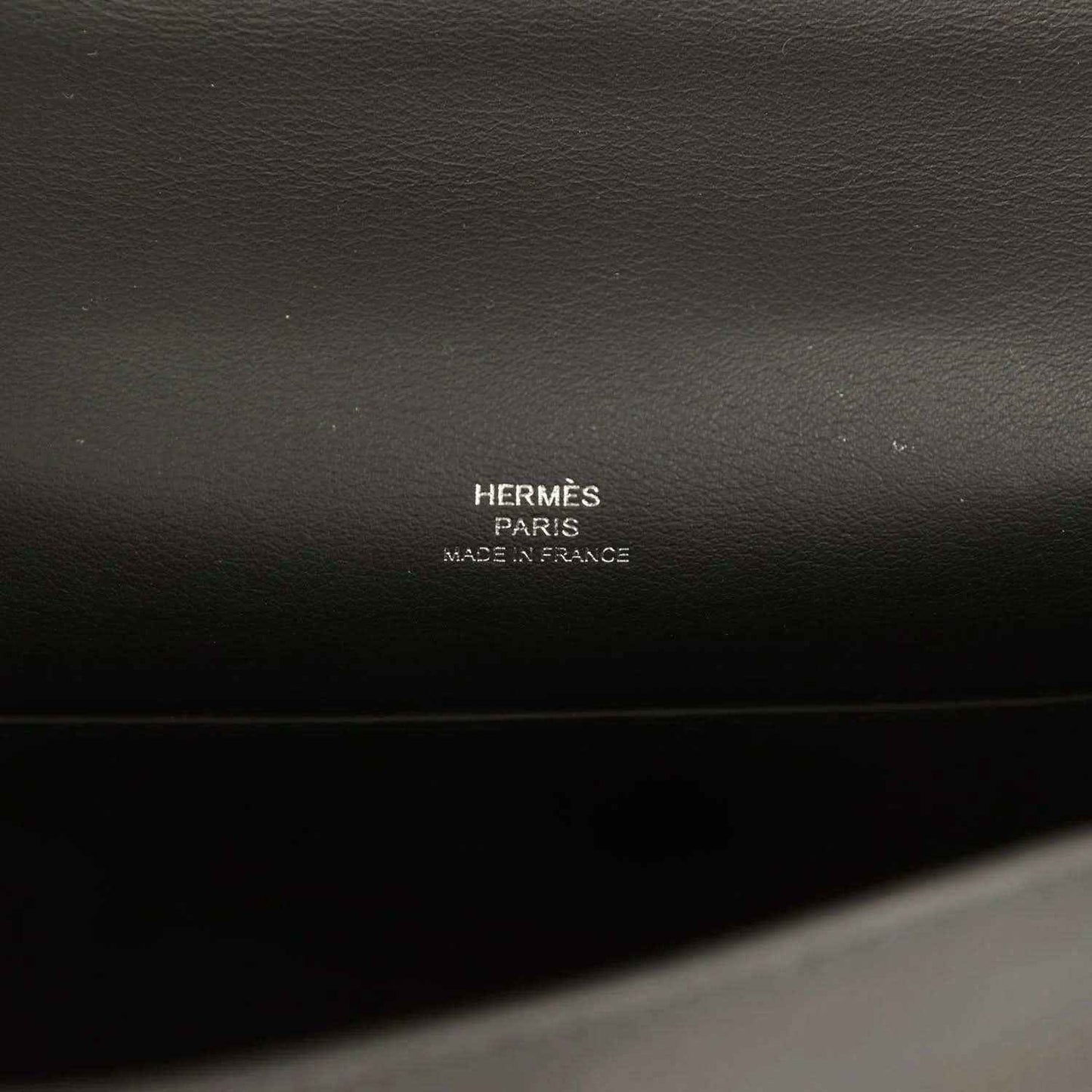 Hermes Kelly pochette handbag with embossed Hermes Paris Made in France stamp