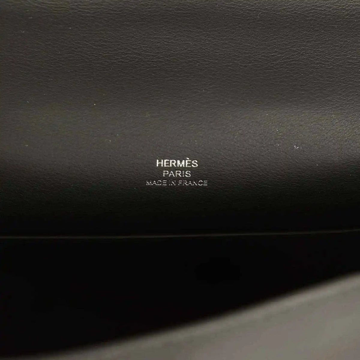 Hermes Kelly pochette handbag with embossed Hermes Paris Made in France stamp