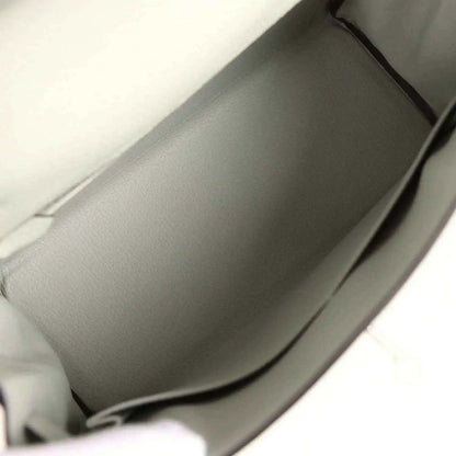 Hermes Kelly Retourne 28 bag interior view with smooth lining and interior wall