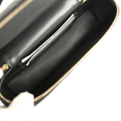 Grained Shiny Calfskin Classic Vanity with Chain
