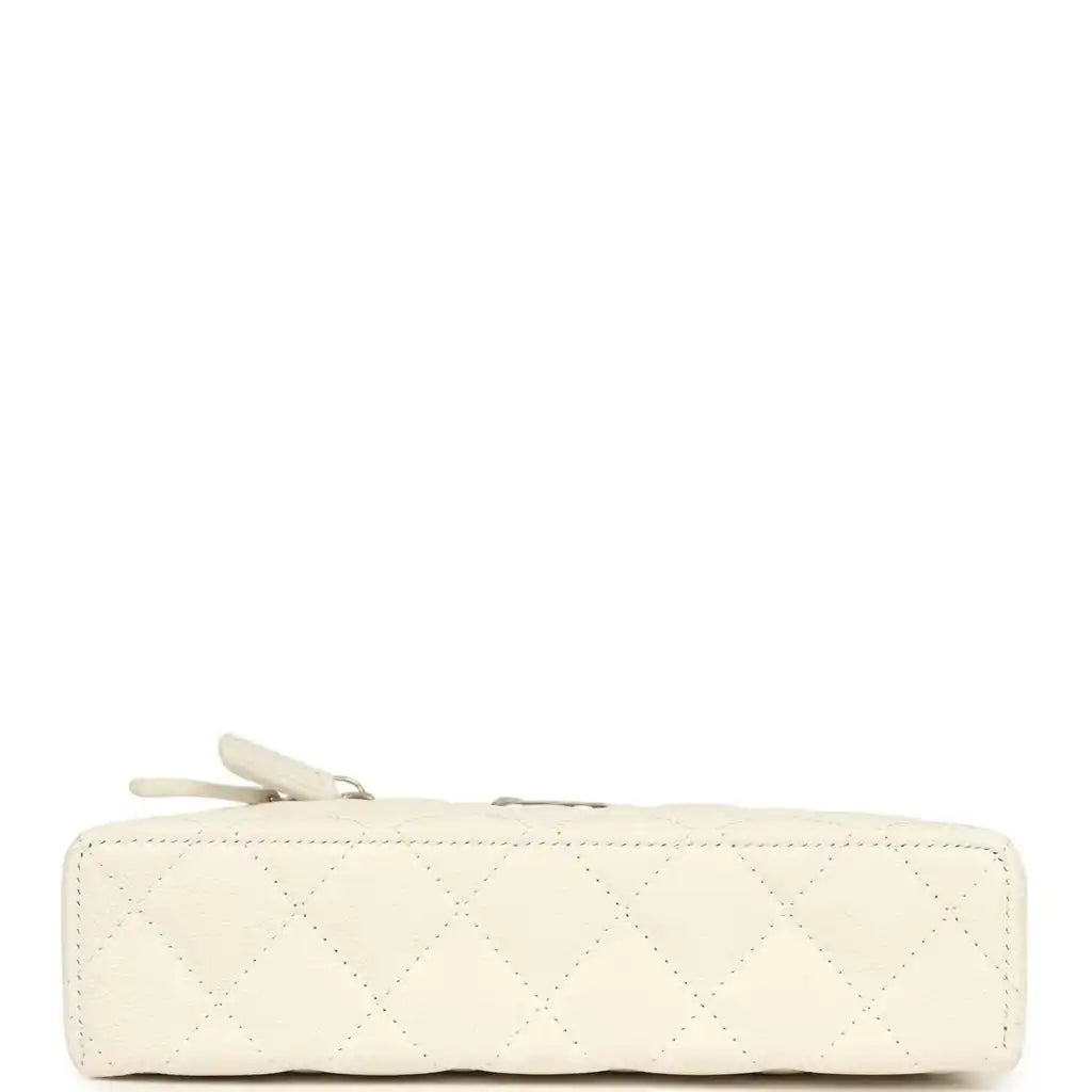Grained Shiny Calfskin Classic Vanity with Chain