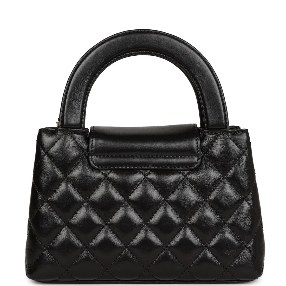 Metallic Calfskin Small Kelly Shopper Bag