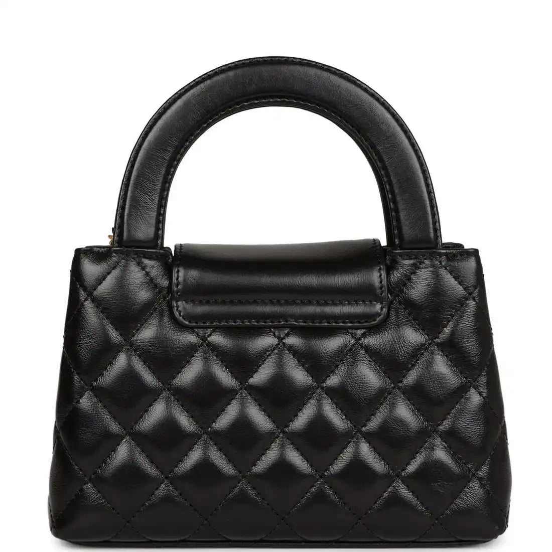 Metallic Calfskin Small Kelly Shopper Bag