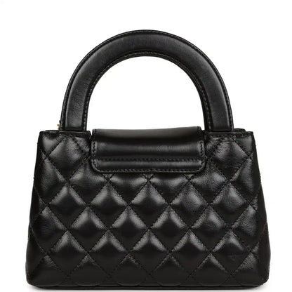 Metallic Calfskin Small Kelly Shopper Bag