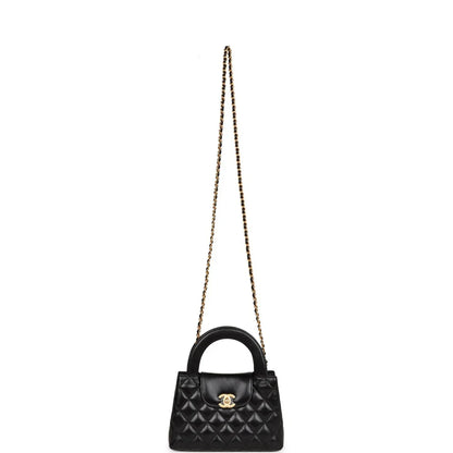 Metallic Calfskin Small Kelly Shopper Bag