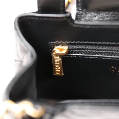 Metallic Calfskin Small Kelly Shopper Bag