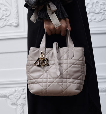 Macrocannage Calfskin Small Toujours Vertical Tote Bag
