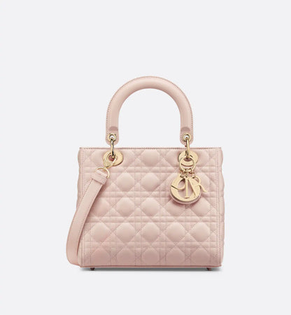 Cannage Lambskin Medium Lady Bag