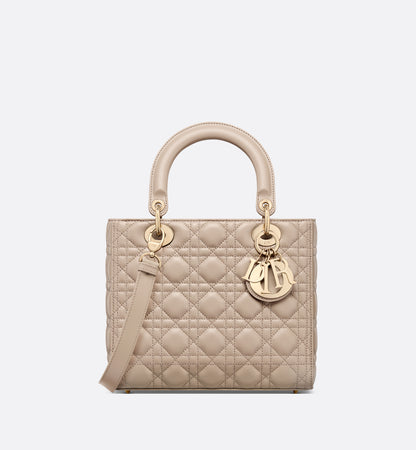 Cannage Lambskin Medium Lady Bag