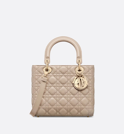 Cannage Lambskin Medium Lady Bag