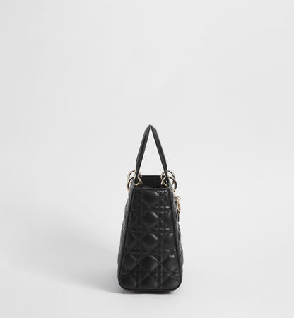 Cannage Lambskin Medium Lady Bag