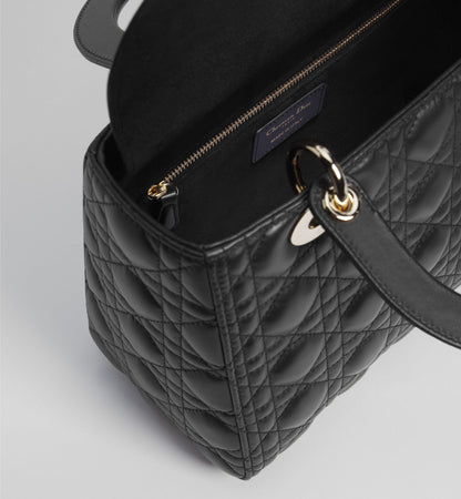 Cannage Lambskin Medium Lady Bag