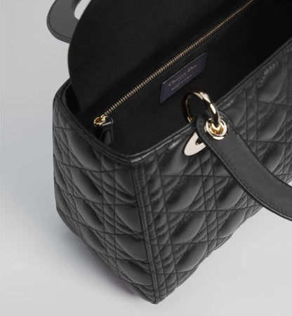 Cannage Lambskin Medium Lady Bag
