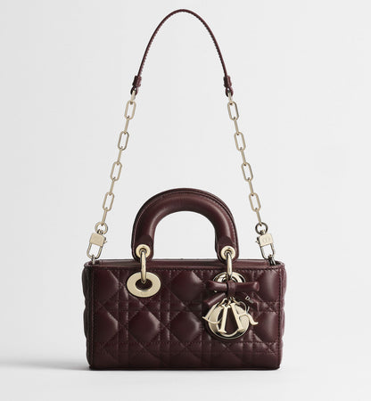 Cannage Lambskin Mini Lady D-Joy Bag