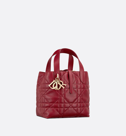 Macrocannage Calfskin Small Toujours Vertical Tote Bag