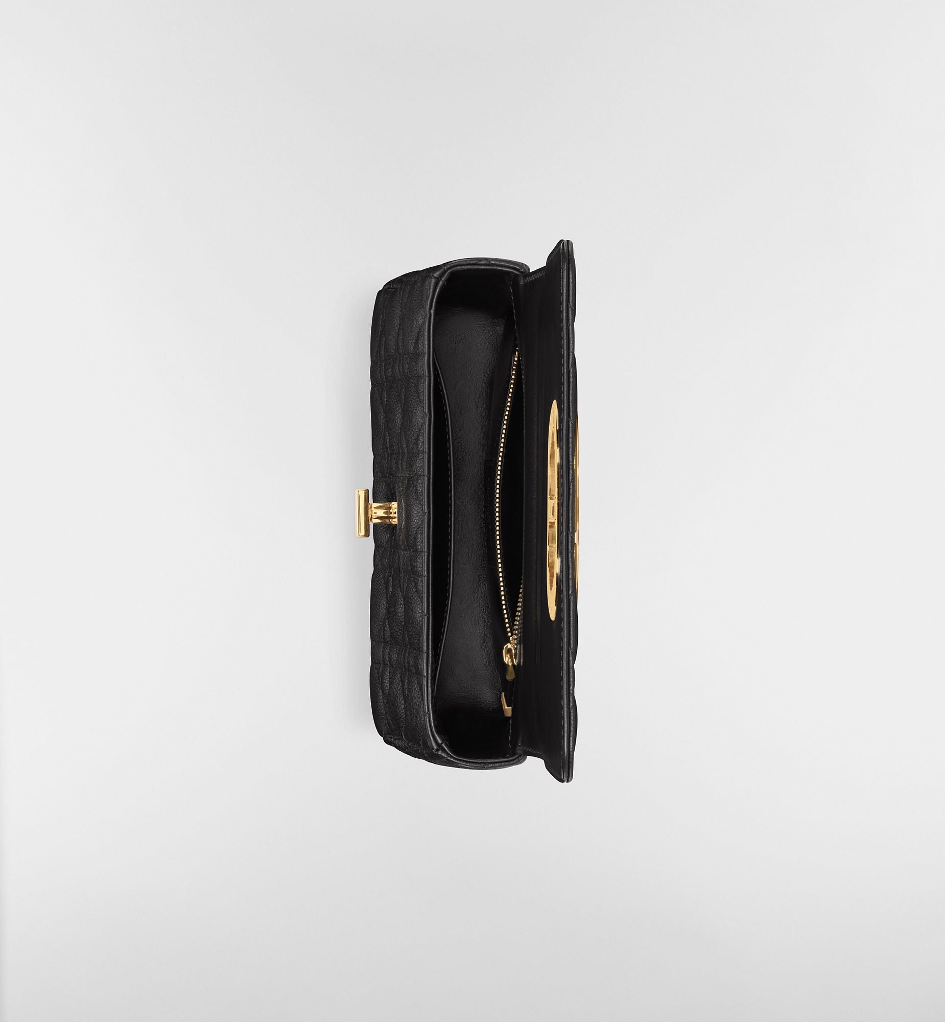 Cannage Calfskin Small Caro Bag