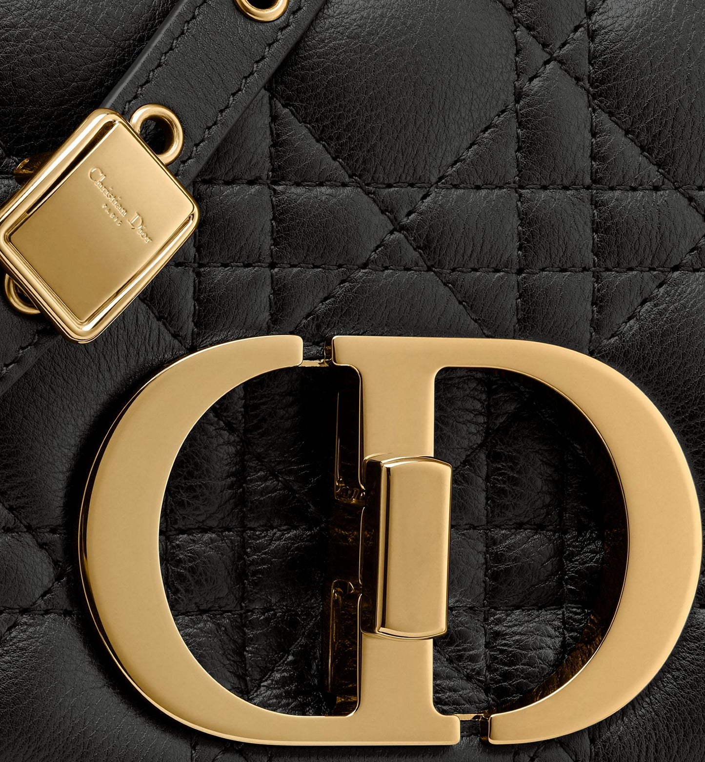 Cannage Calfskin Small Caro Bag