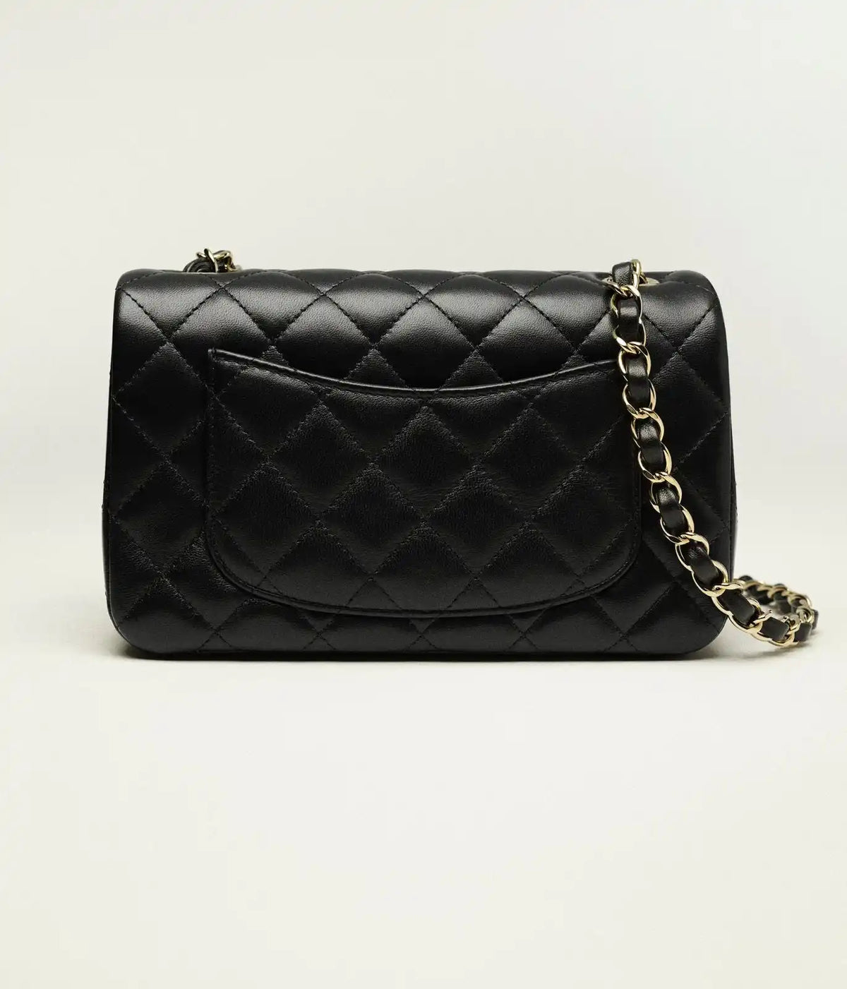Quilted Classic Square Flap Bag in Leather