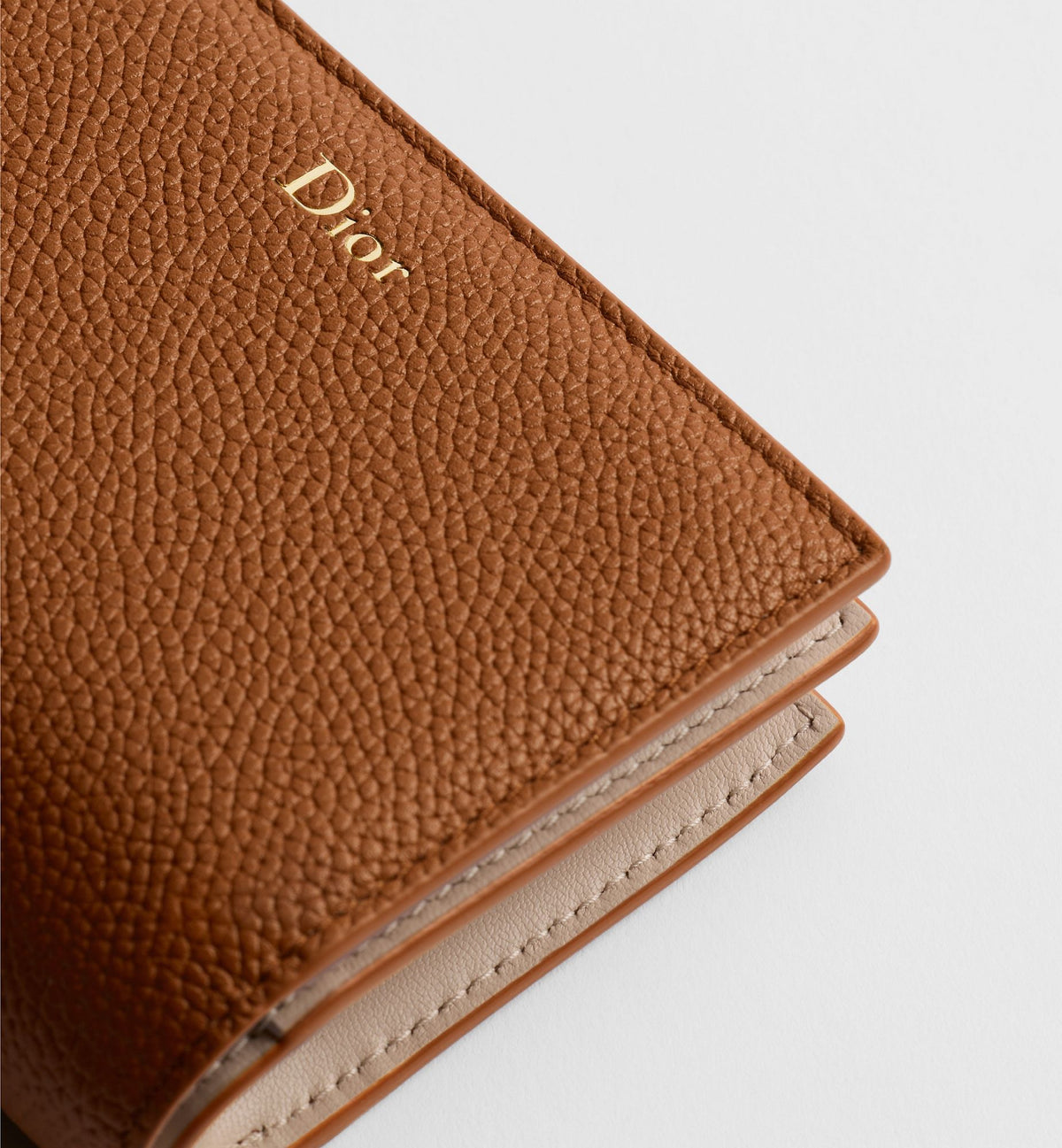 Grained Calfskin Begonia Wallet