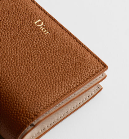 Grained Calfskin Begonia Wallet