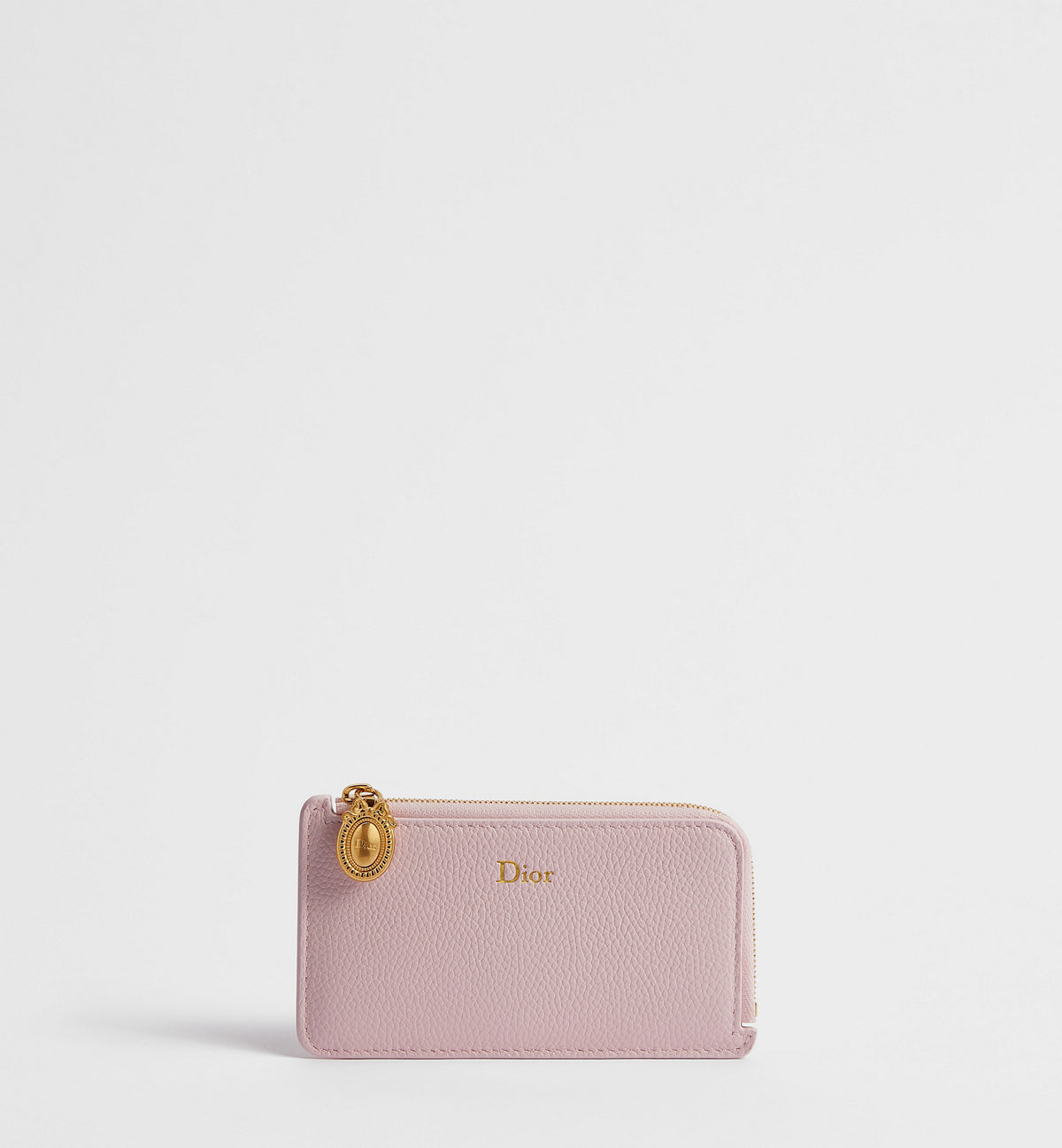 Grained Calfskin Cosmos Zipped Card Holder