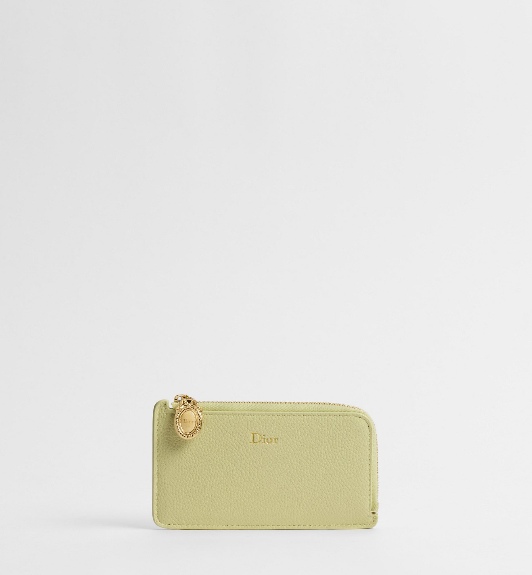 Grained Calfskin Cosmos Zipped Card Holder