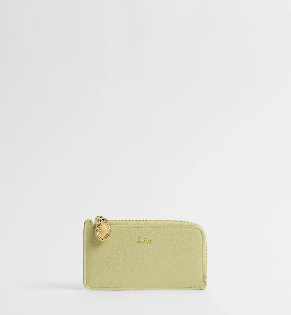Grained Calfskin Cosmos Zipped Card Holder