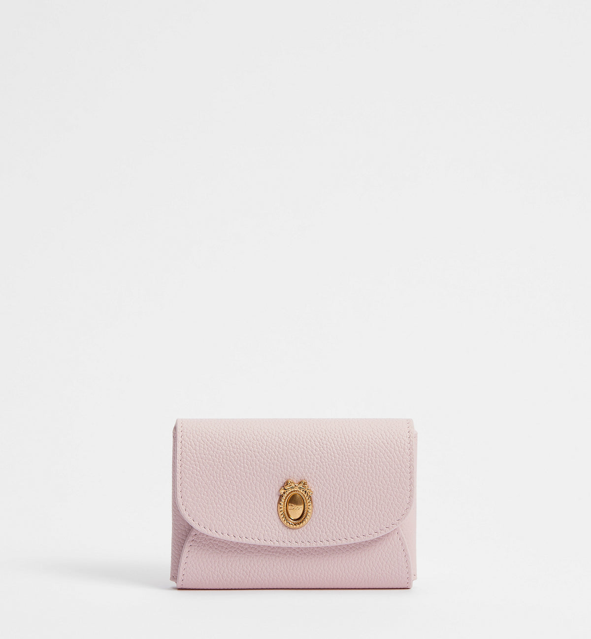 Calfskin Médaillon Daylily Card Holder