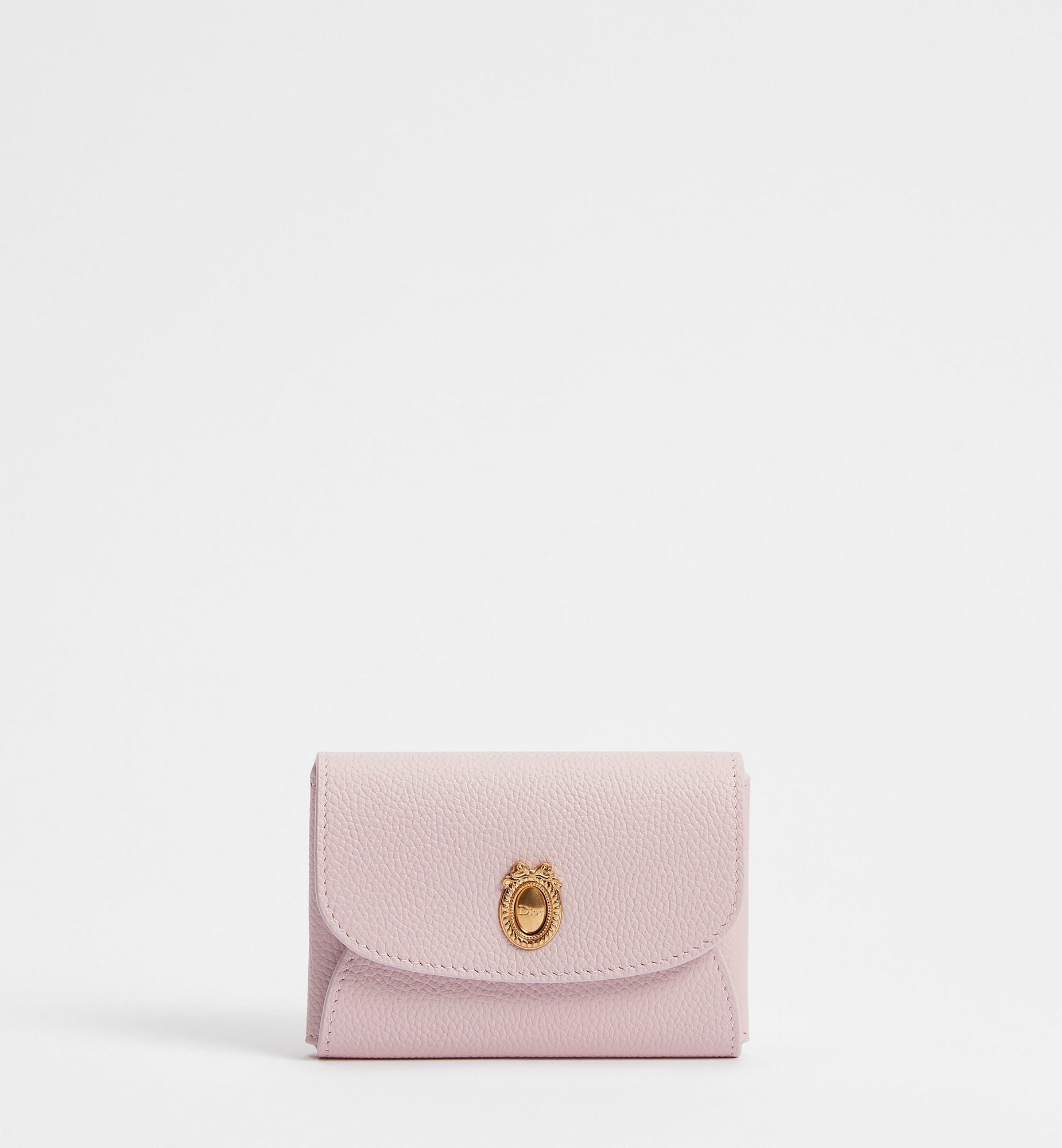 Calfskin Médaillon Daylily Card Holder