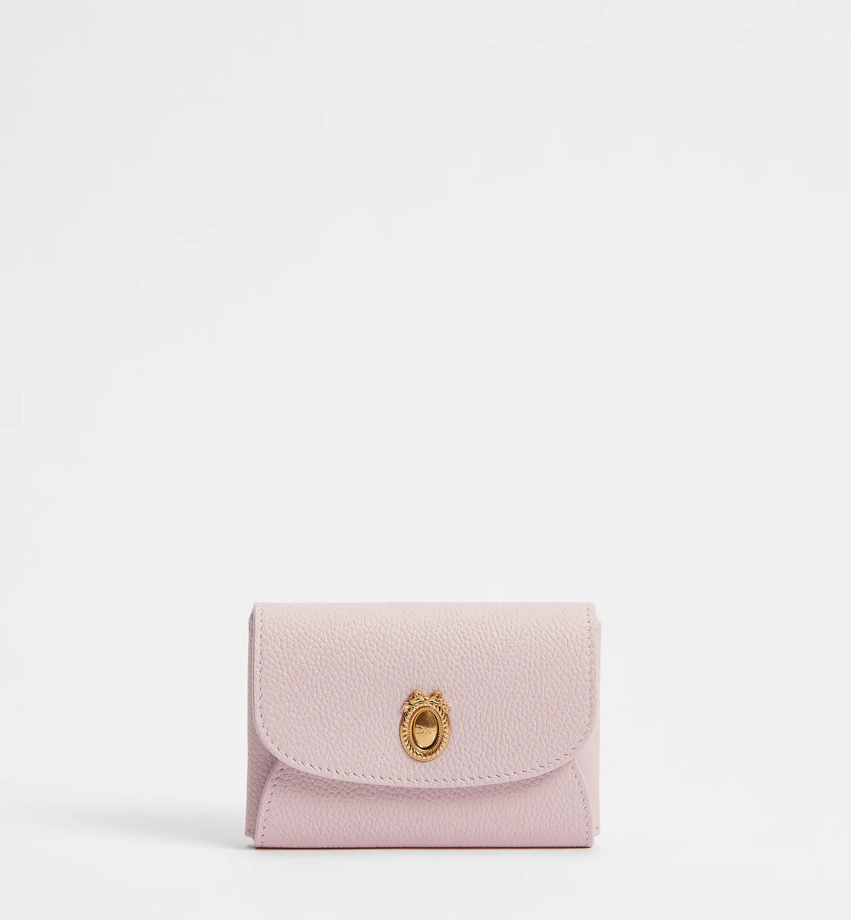 Calfskin Médaillon Daylily Card Holder