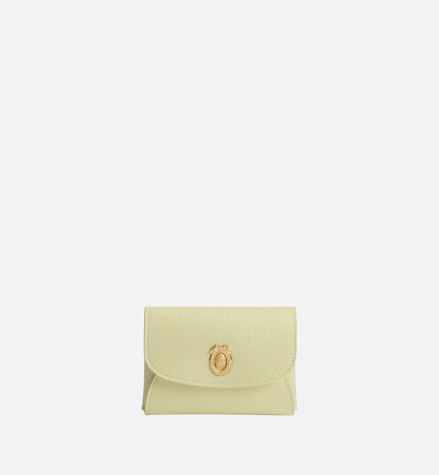 Calfskin Médaillon Daylily Card Holder