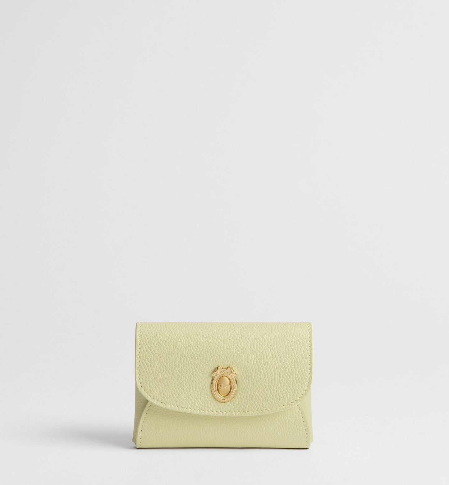 Calfskin Médaillon Daylily Card Holder