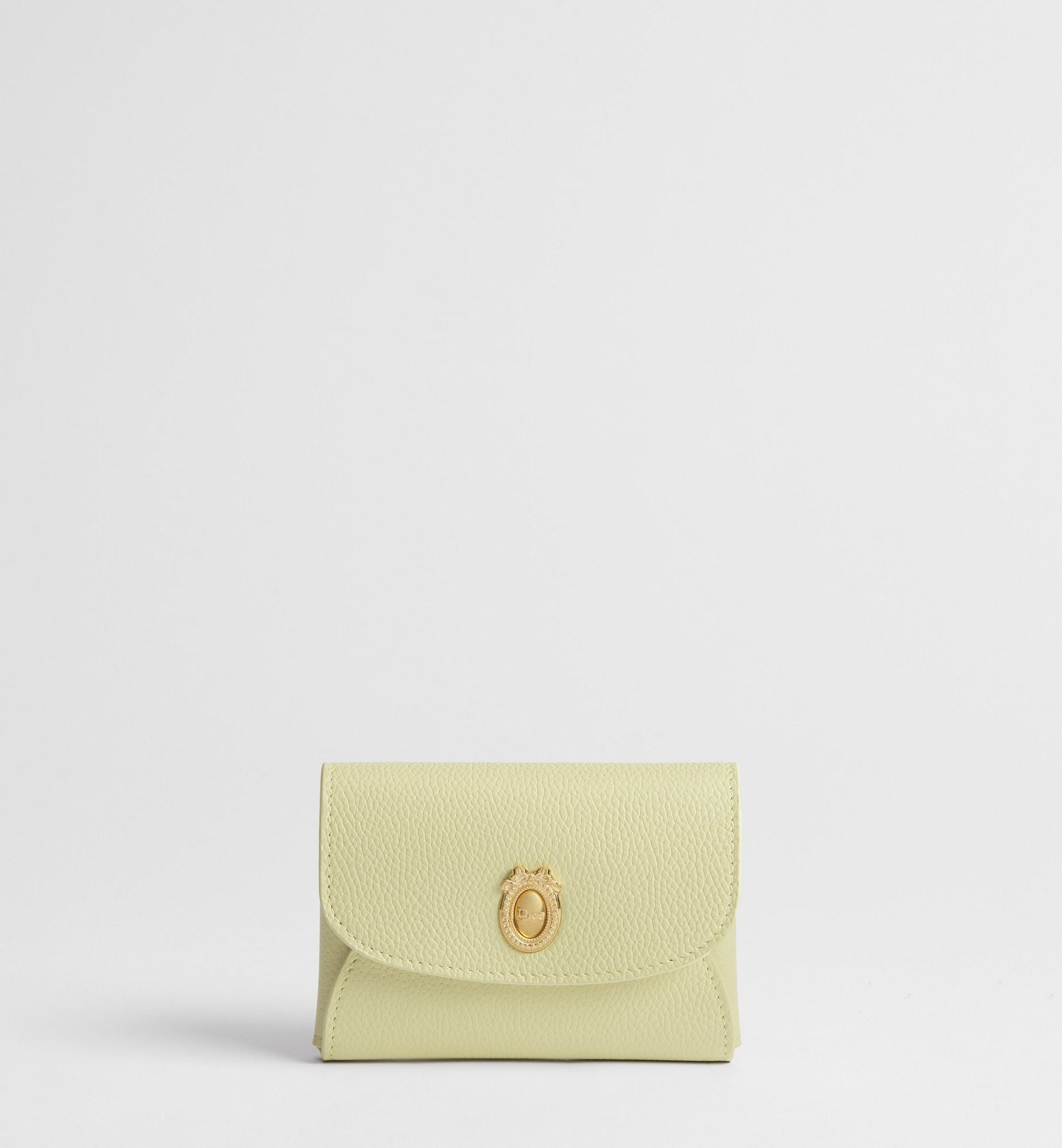Calfskin Médaillon Daylily Card Holder