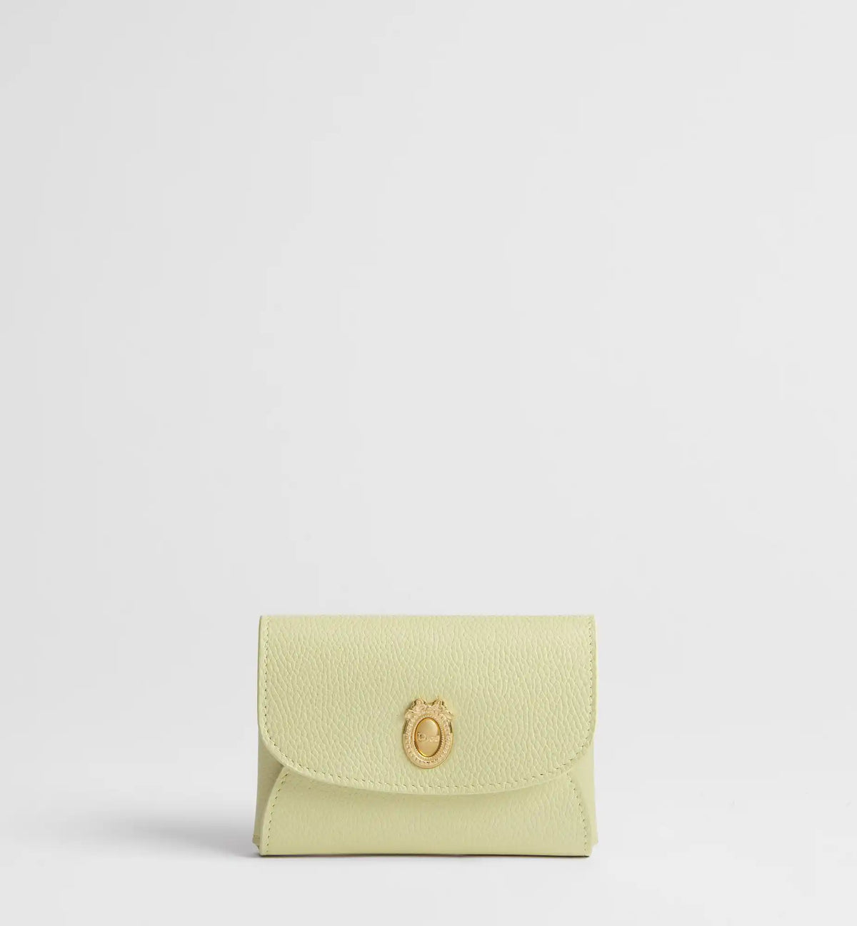Calfskin Médaillon Daylily Card Holder