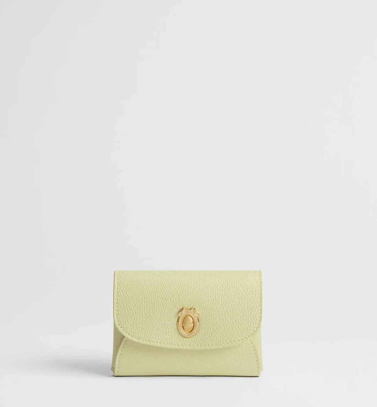 Calfskin Médaillon Daylily Card Holder
