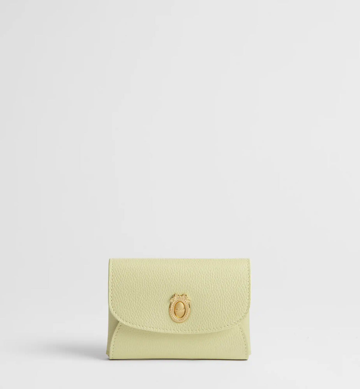 Calfskin Médaillon Daylily Card Holder