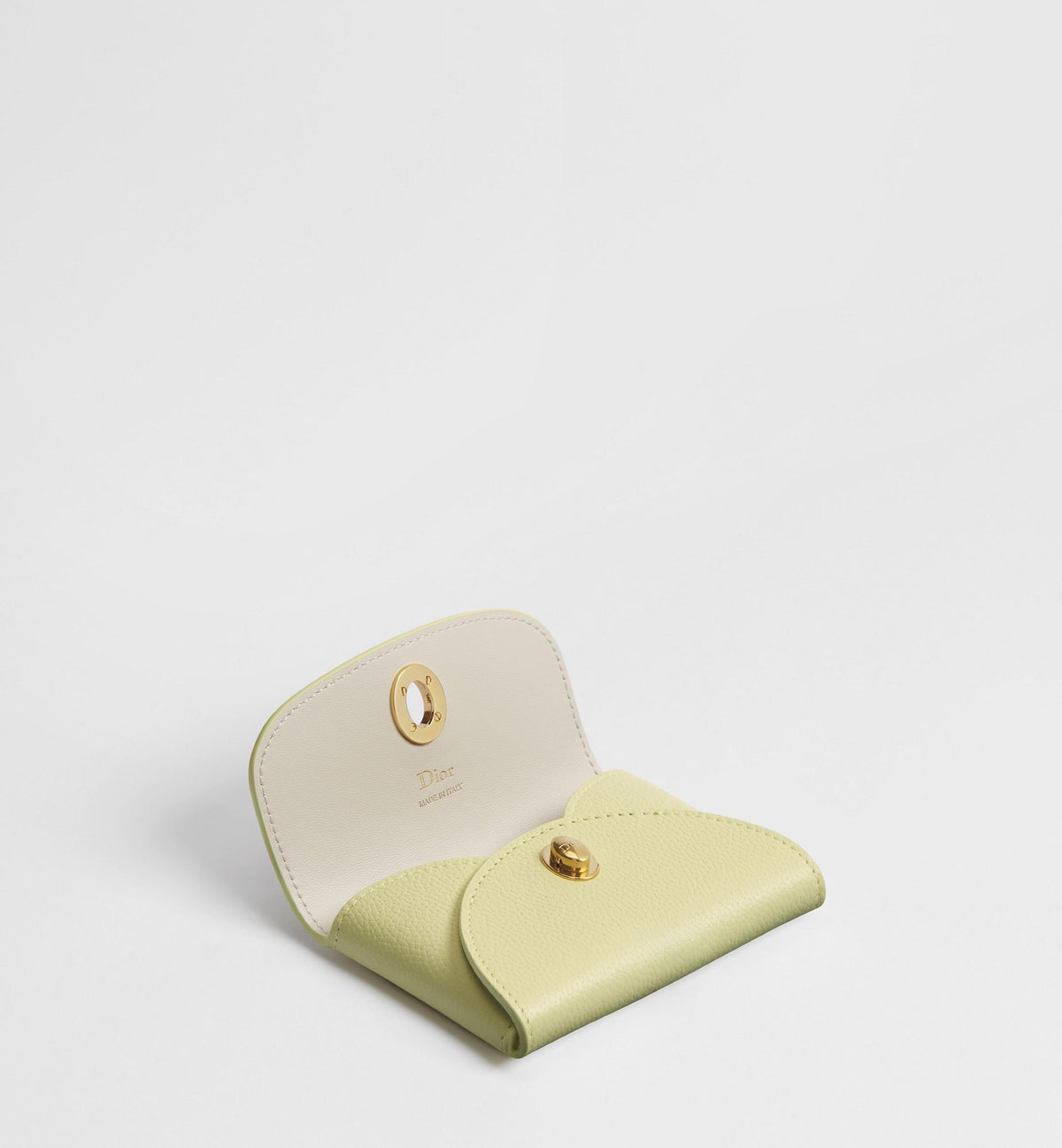 Calfskin Médaillon Daylily Card Holder
