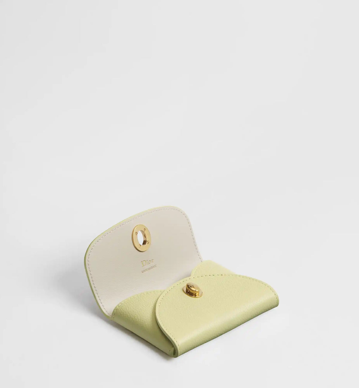 Calfskin Médaillon Daylily Card Holder