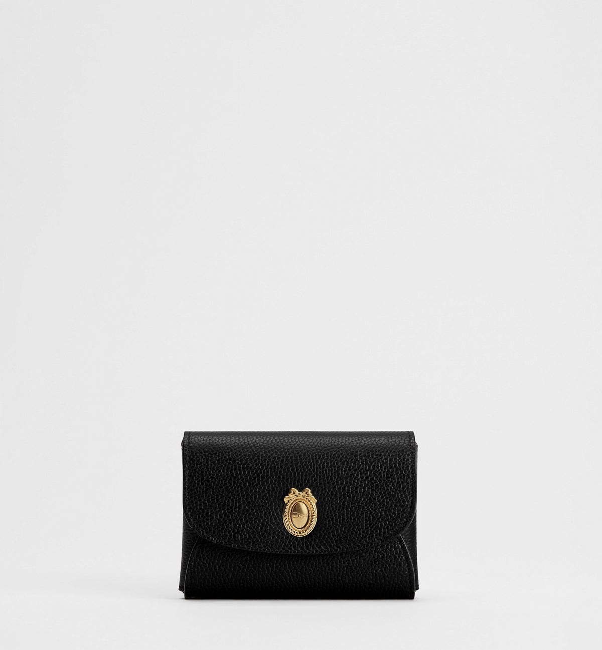 Calfskin Médaillon Daylily Card Holder