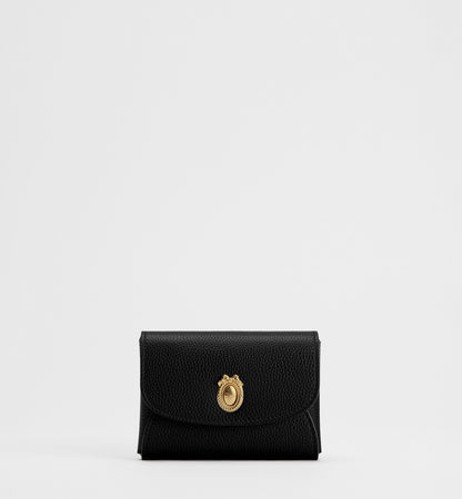 Calfskin Médaillon Daylily Card Holder