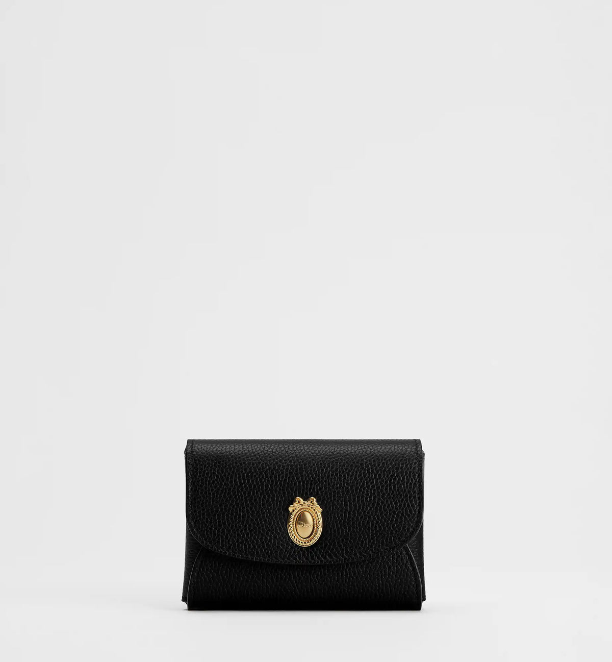 Calfskin Médaillon Daylily Card Holder