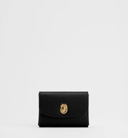 Calfskin Médaillon Daylily Card Holder