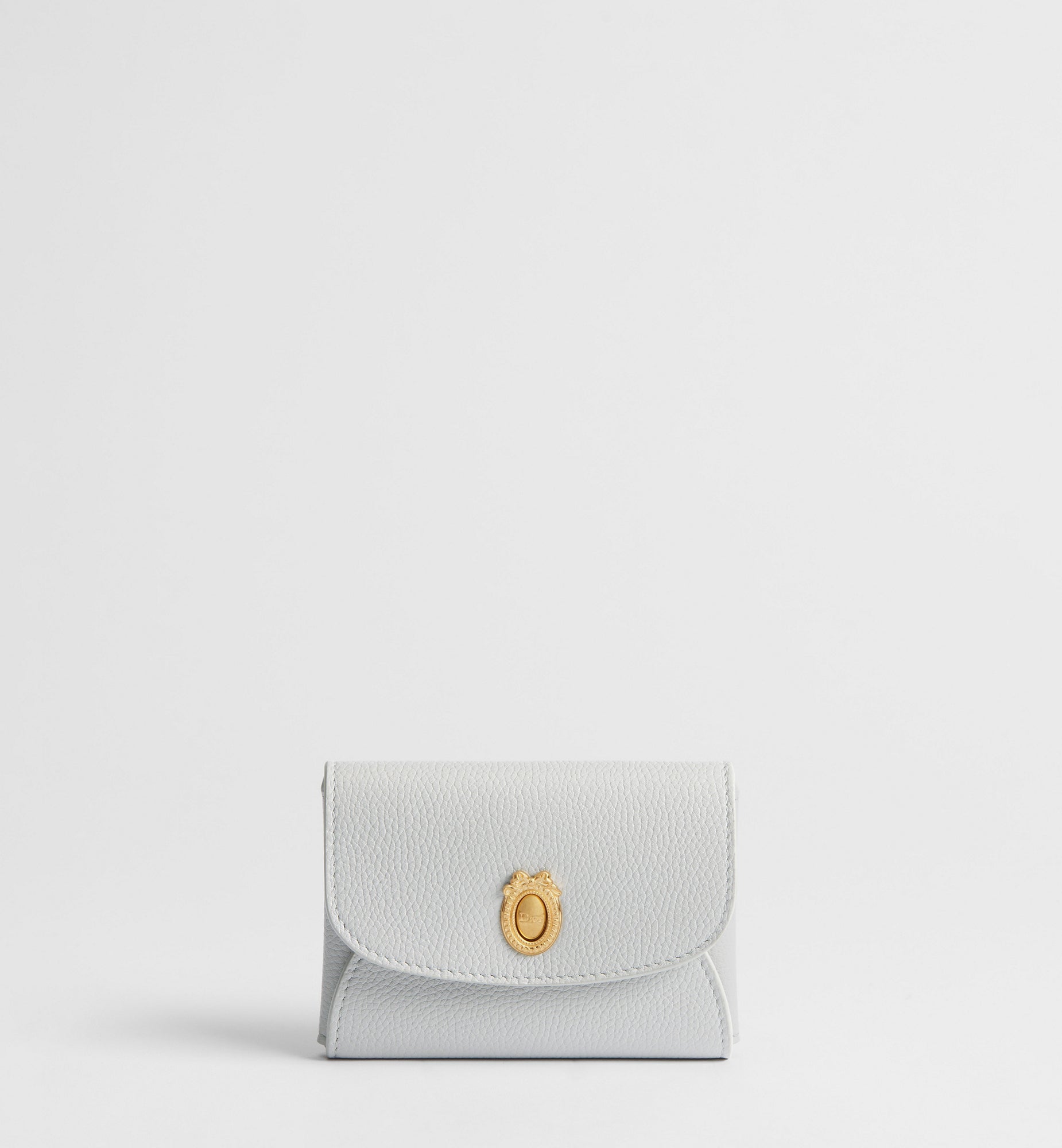 Calfskin Médaillon Daylily Card Holder